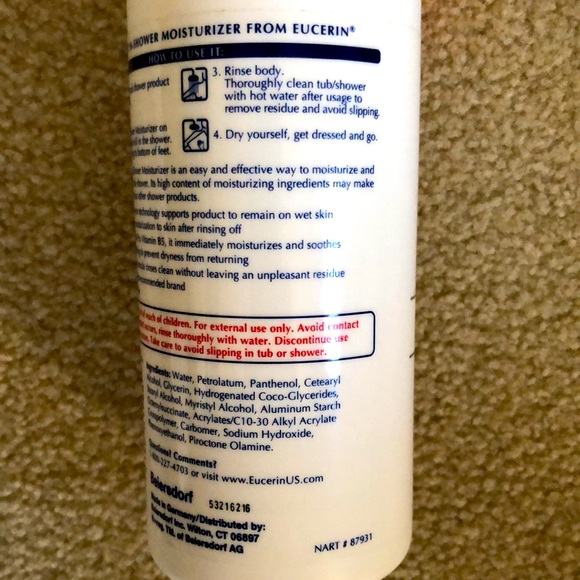 Eucerin In-Shower Body Lotion NEW - Picture 3 of 4